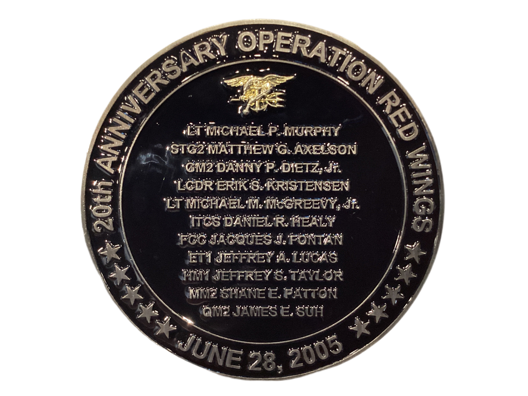 20th Anniversary Operation Red Wings Challenge Coin