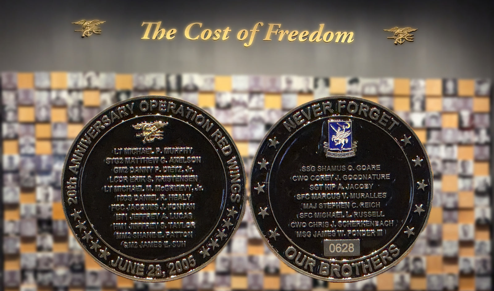 20th Anniversary Operation Red Wings Challenge Coin