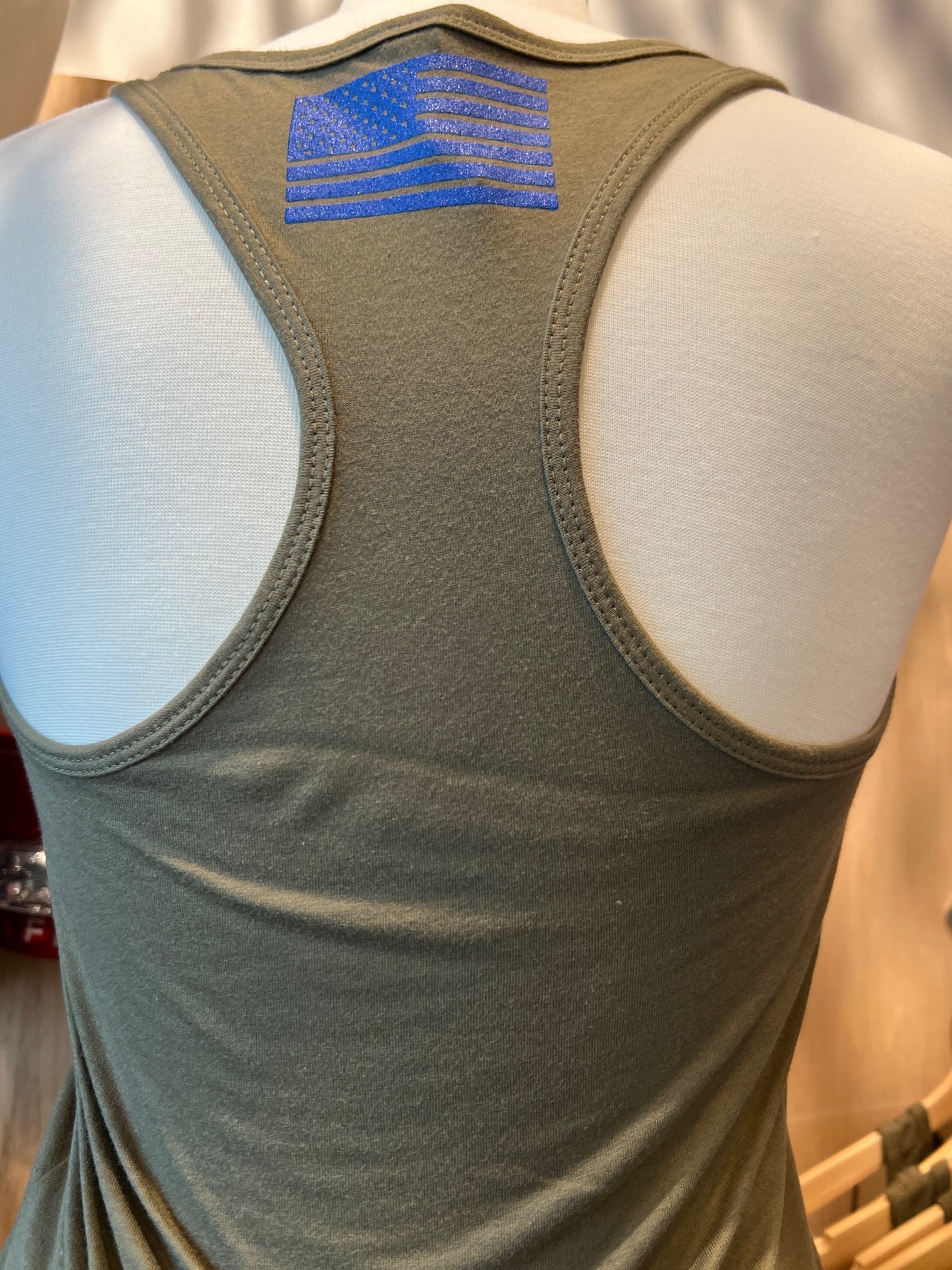 Women’s Racerback Tank Tops Military Green