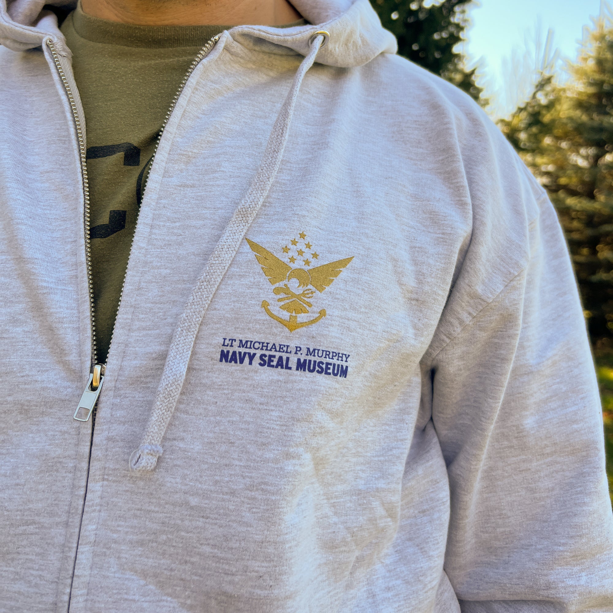 Navy discount seal hoodie